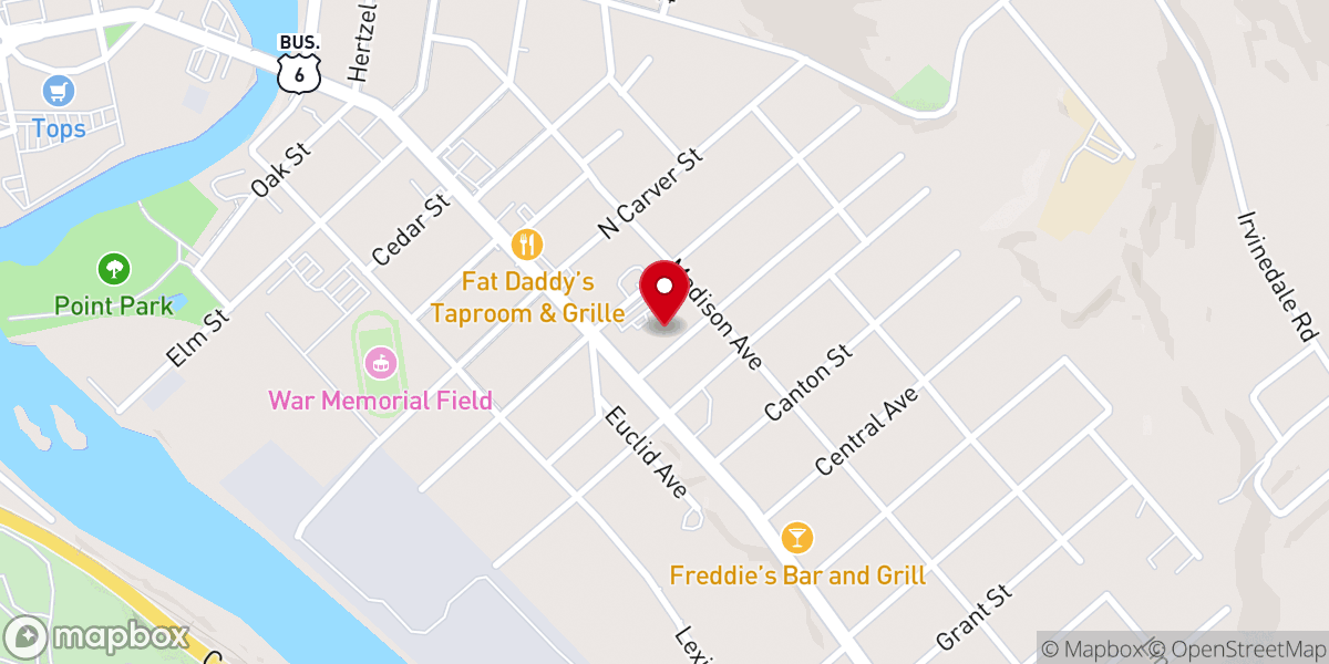 Map showing location of Holy Redeemer Roman Catholic Church