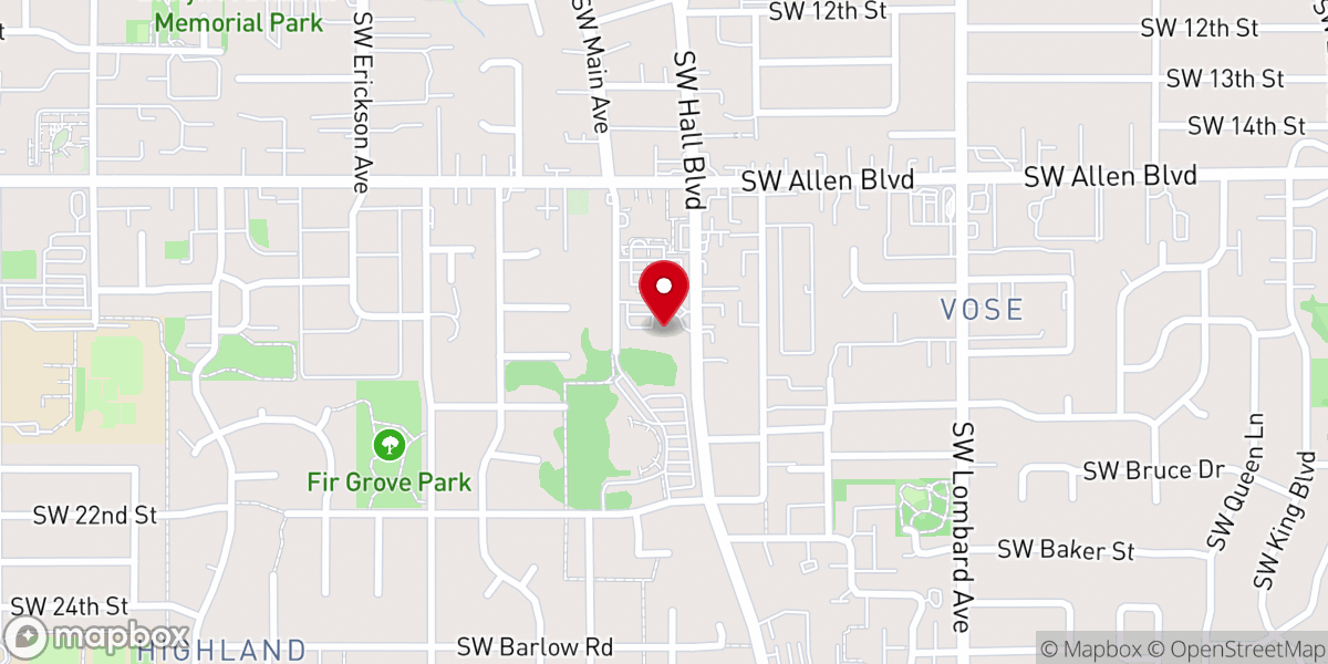 Map showing location of Portland Central Church Assembly of God