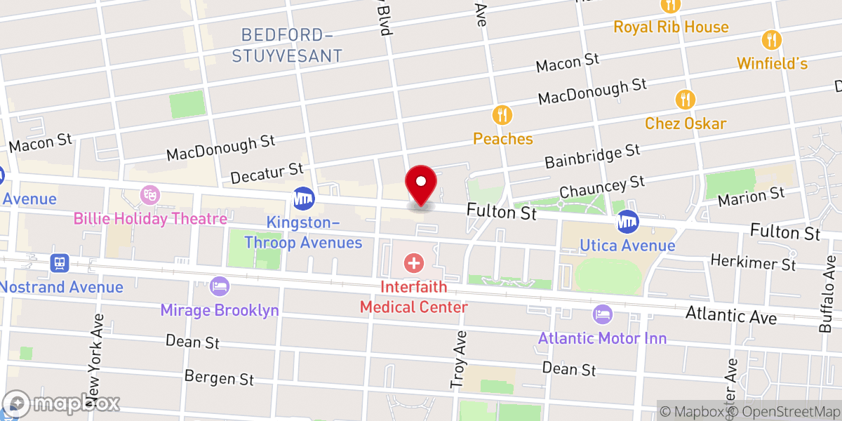 Map showing location of HOLY GHOST TABERNACLE