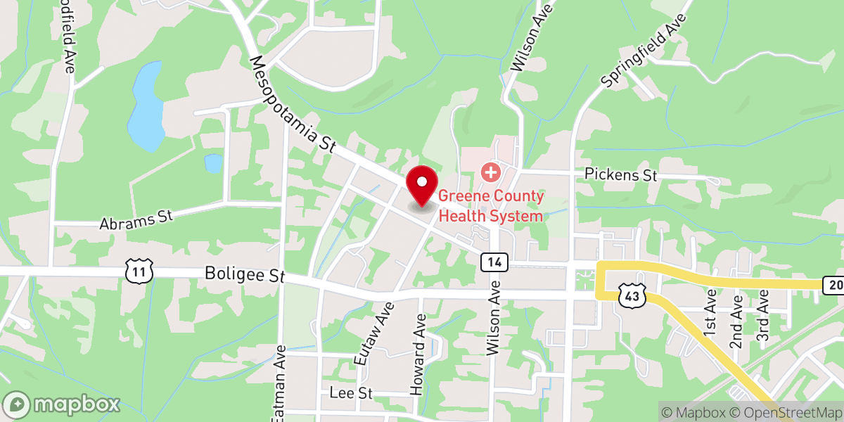 Map showing location of Saint Stephens Church