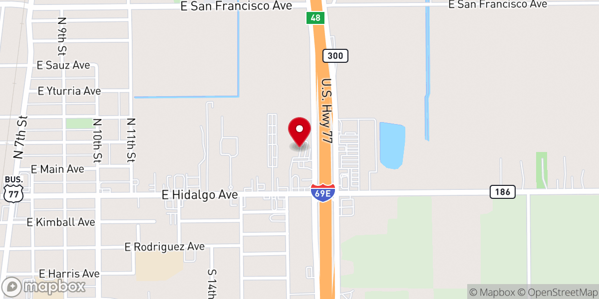 Map showing location of La Quinta Inn & Suites by Wyndham Raymondville