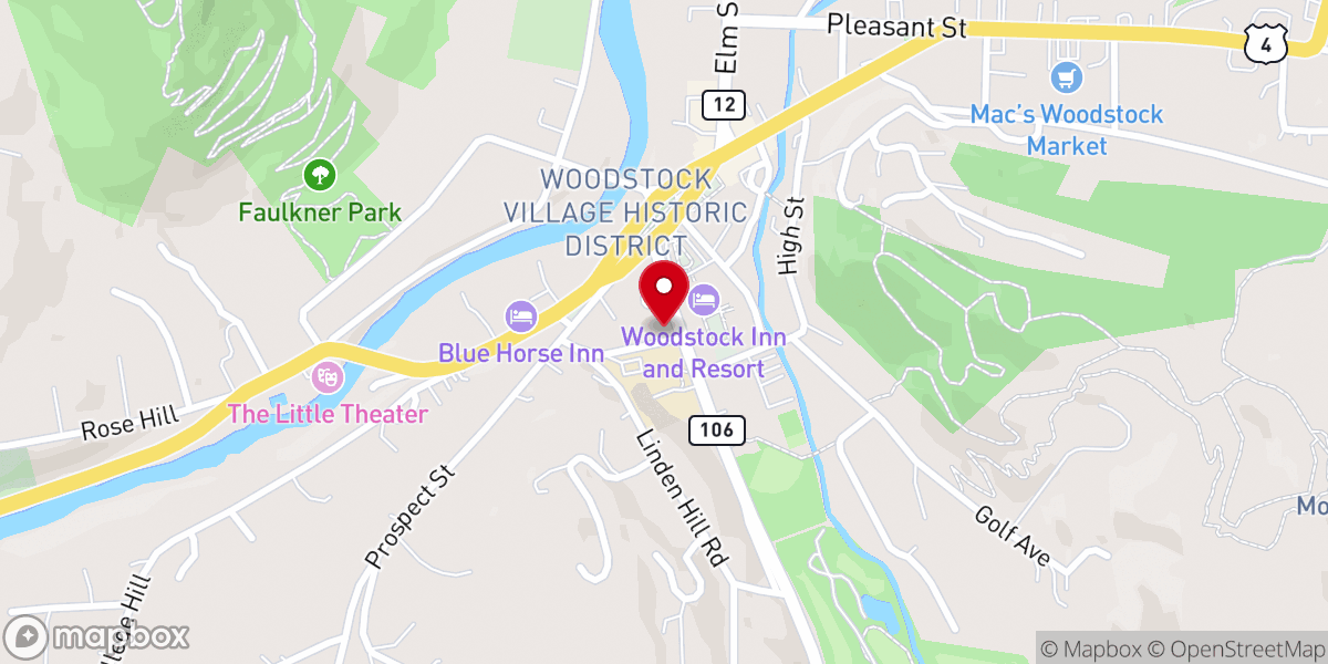 Map showing location of Our Lady of the Snows Church
