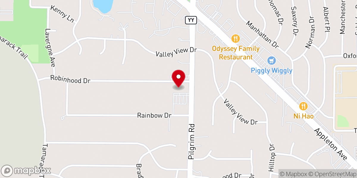 Map showing location of Holy Cross Lutheran Church
