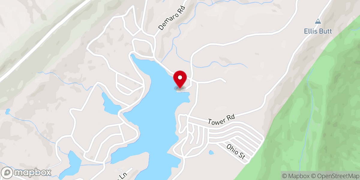 Map showing location of Top O' The World Chapel