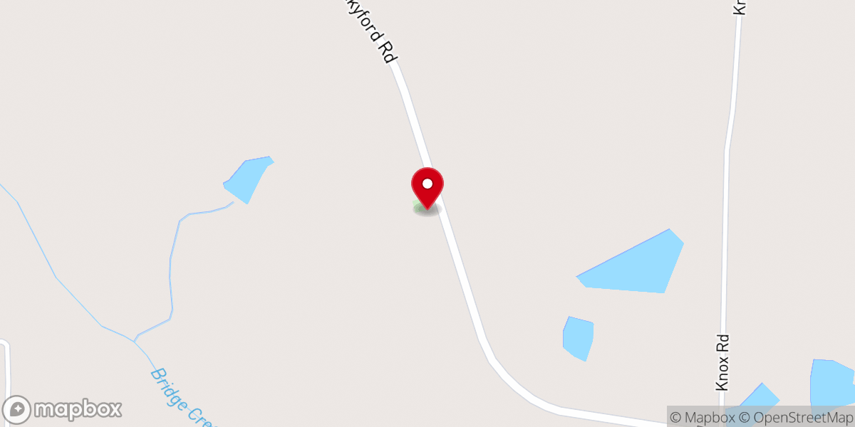 Map showing location of Zion Hill Baptist Church
