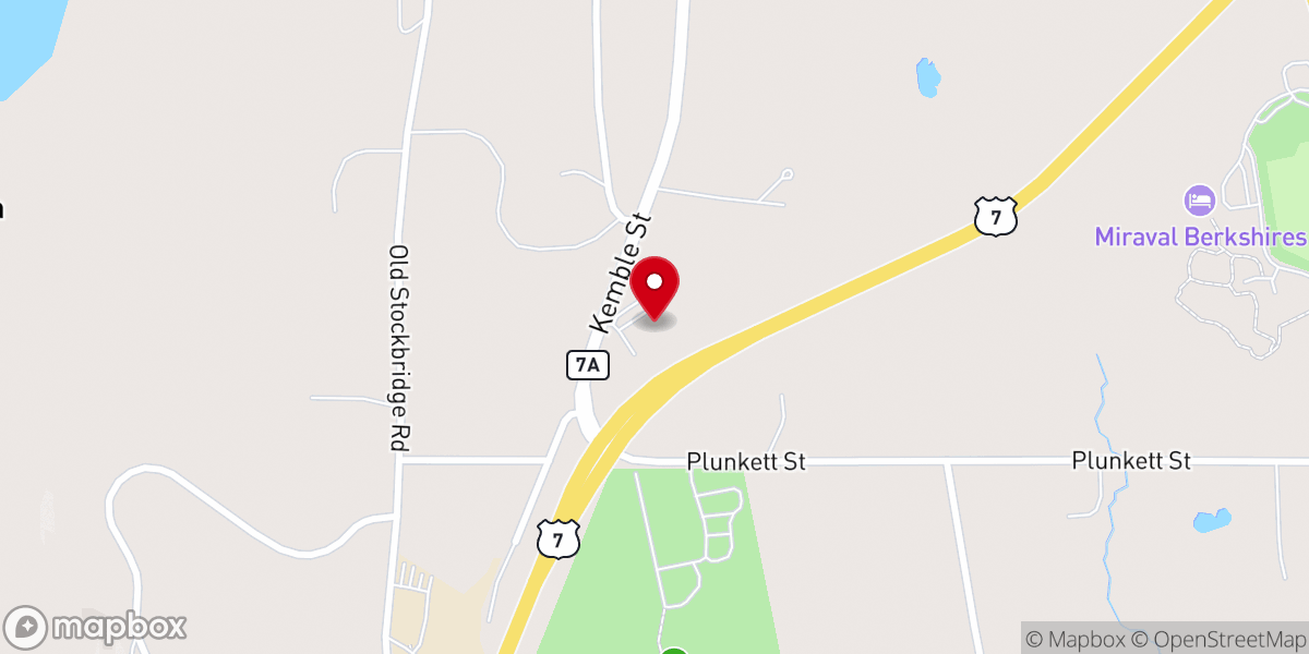 Map showing location of Hope Church