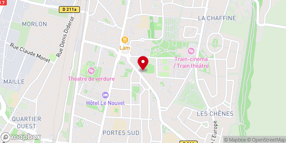 Map showing location of Église Protestante Unie de Portes-lès-Valence (EPUDF)