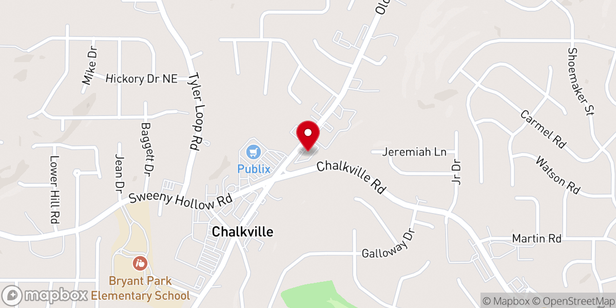 Map showing location of Calvary Chapel Trussville