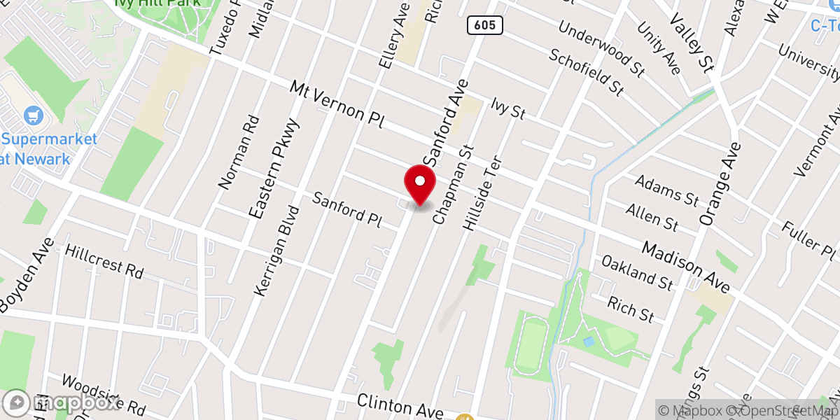 Map showing location of Berean Seventh Day Adventist Church