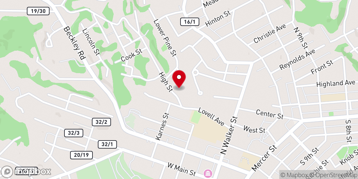 Map showing location of Websters Methodist Temple