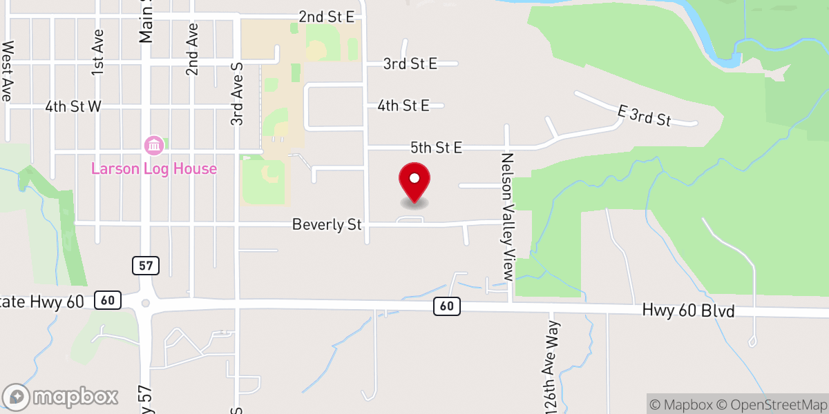 Map showing location of New Life Church