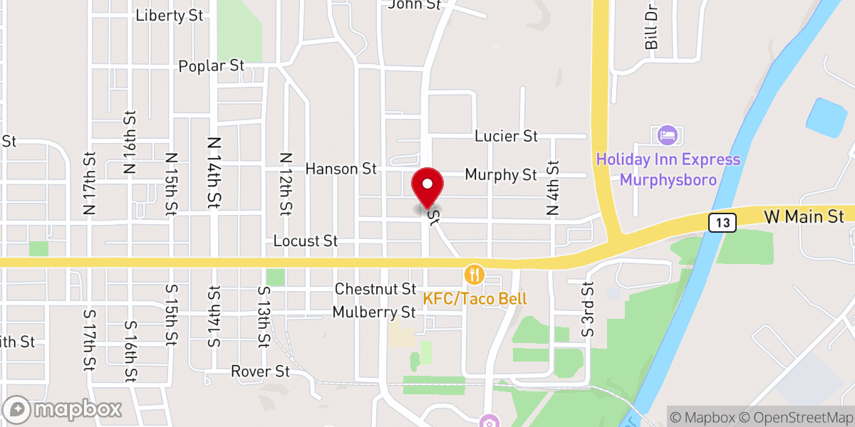 Map showing location of Light House of Faith & Hope Ministry