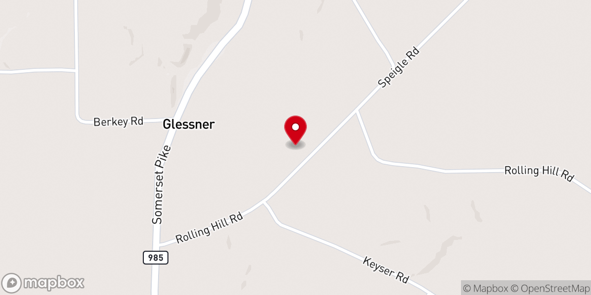 Map showing location of Old German Baptist Brethren Church Stonycreek