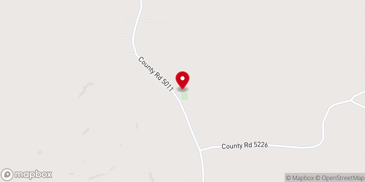 Map showing location of East Pleasant Ridge Baptist Church