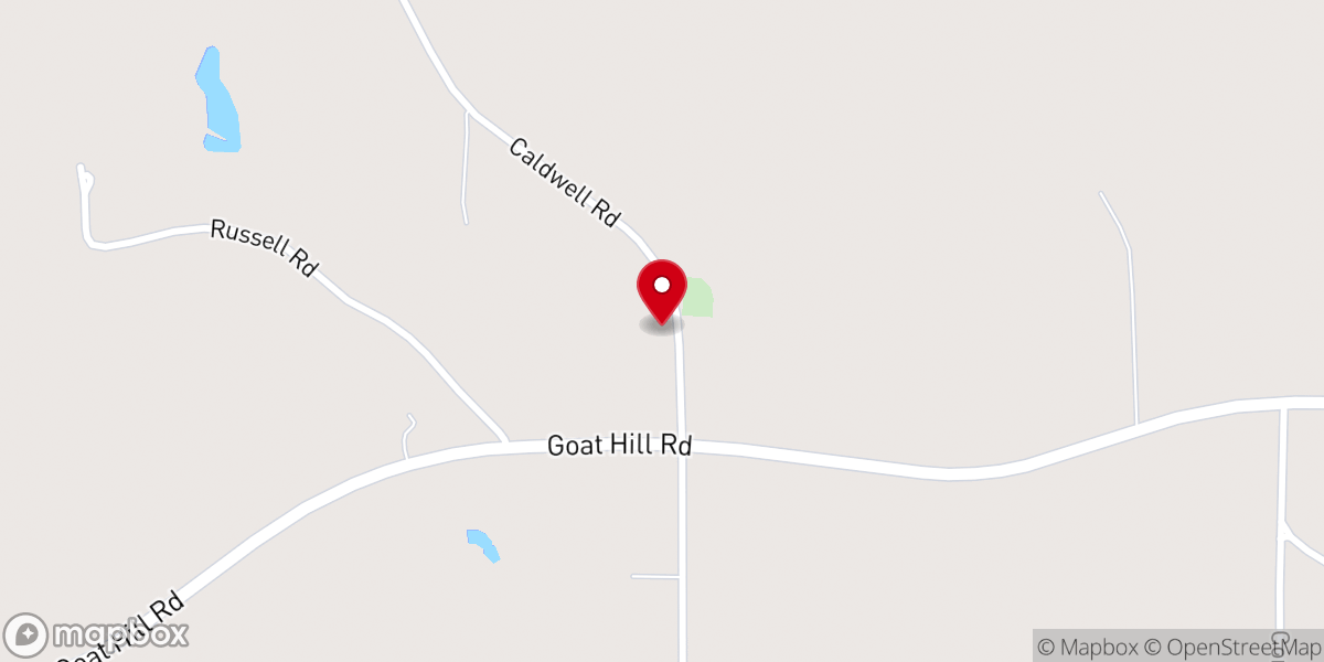Map showing location of Liberty Chapel Baptist Church