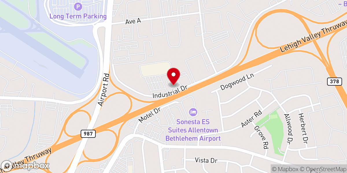 Map showing location of Calvary Chapel