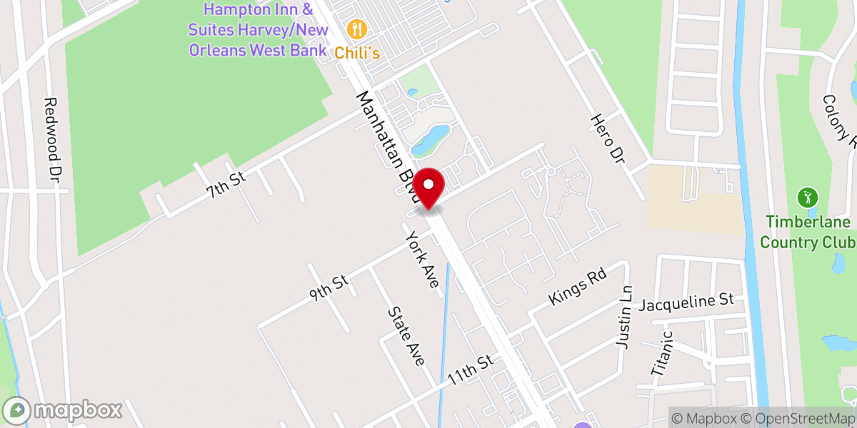 Map showing location of Manhattan Church