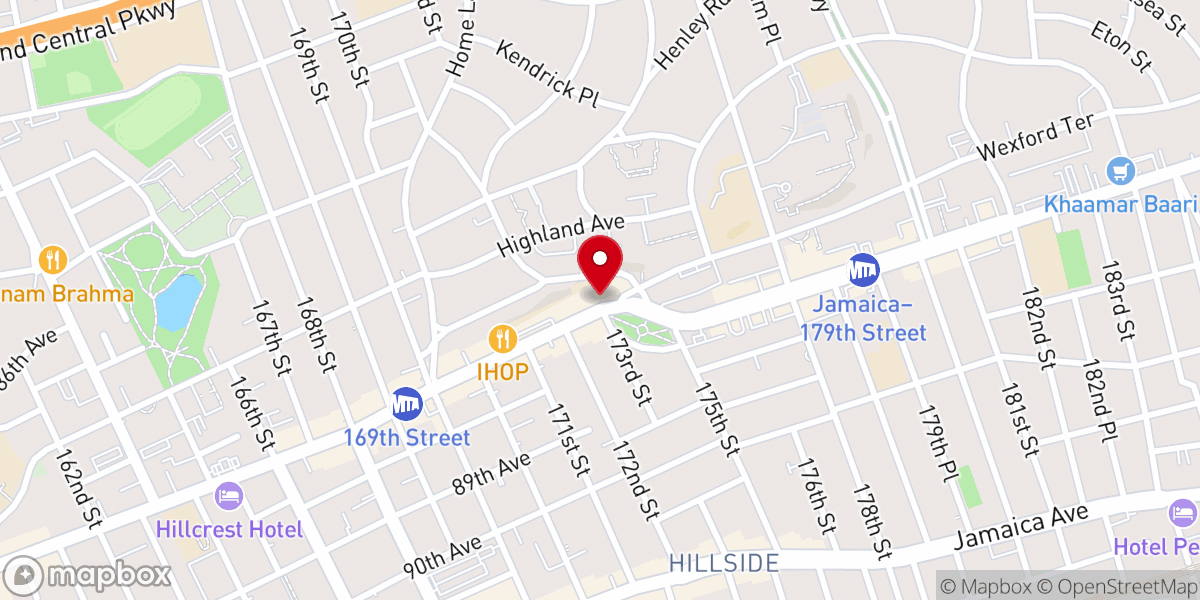 Map showing location of Gospel Light Baptist Church
