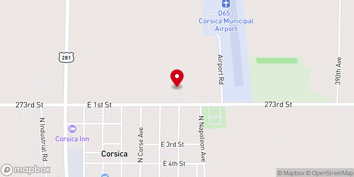 Map showing location of Netherlands Reformed Church