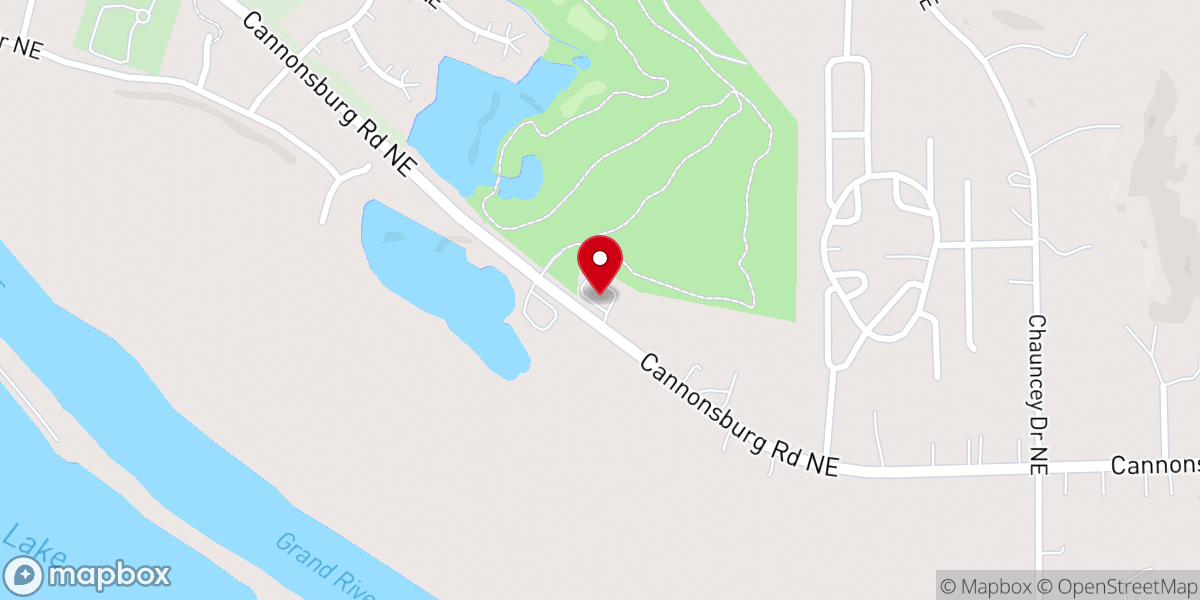 Map showing location of Grace Community Church