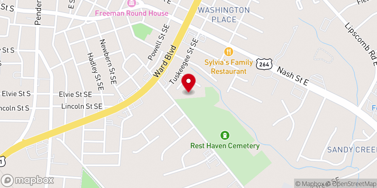 Map showing location of Tabernacle temple of Jesus Christ
