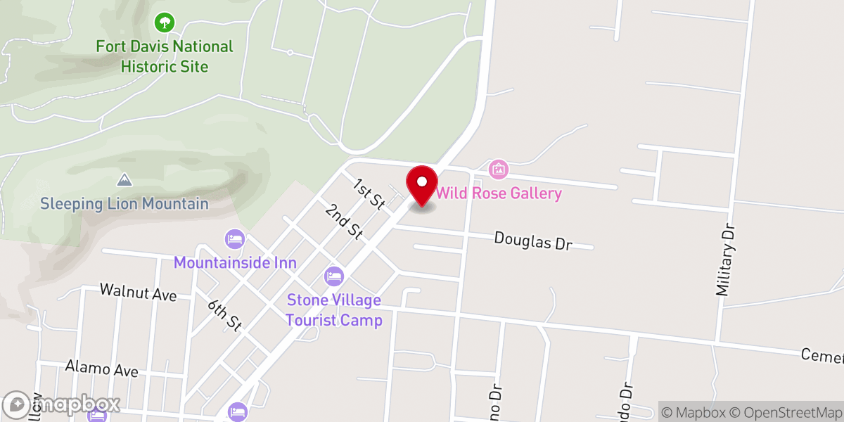 Map showing location of St. Joseph's Mission