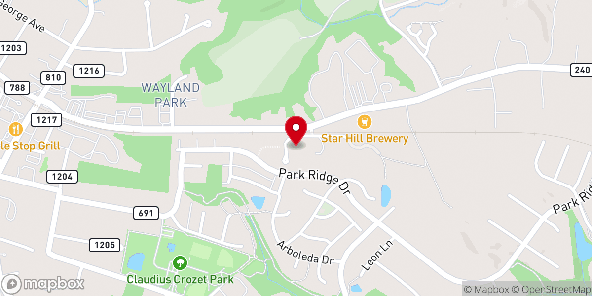 Map showing location of Union Mission Baptist Church