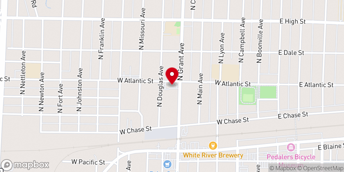 Map showing location of First Pentecostal Church Of Springfield
