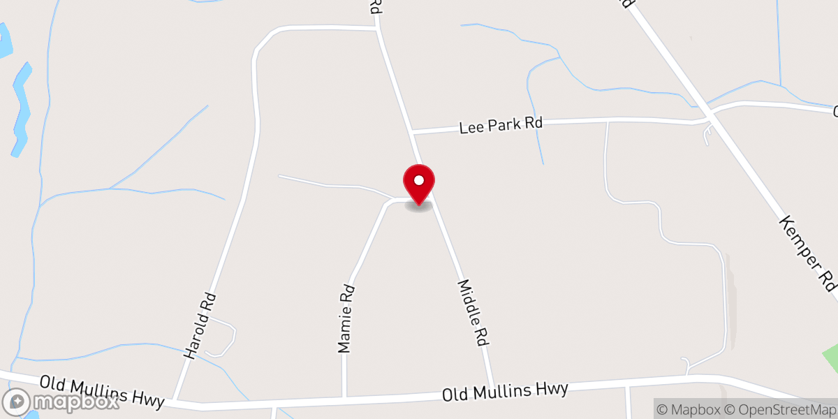 Map showing location of Friendship Church