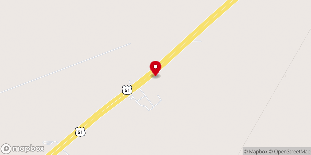 Map showing location of Upper Canaan M.B. Church