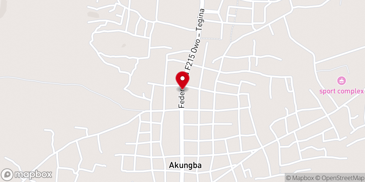 Map showing location of St Matthias Anglican Church Iwoye Afo