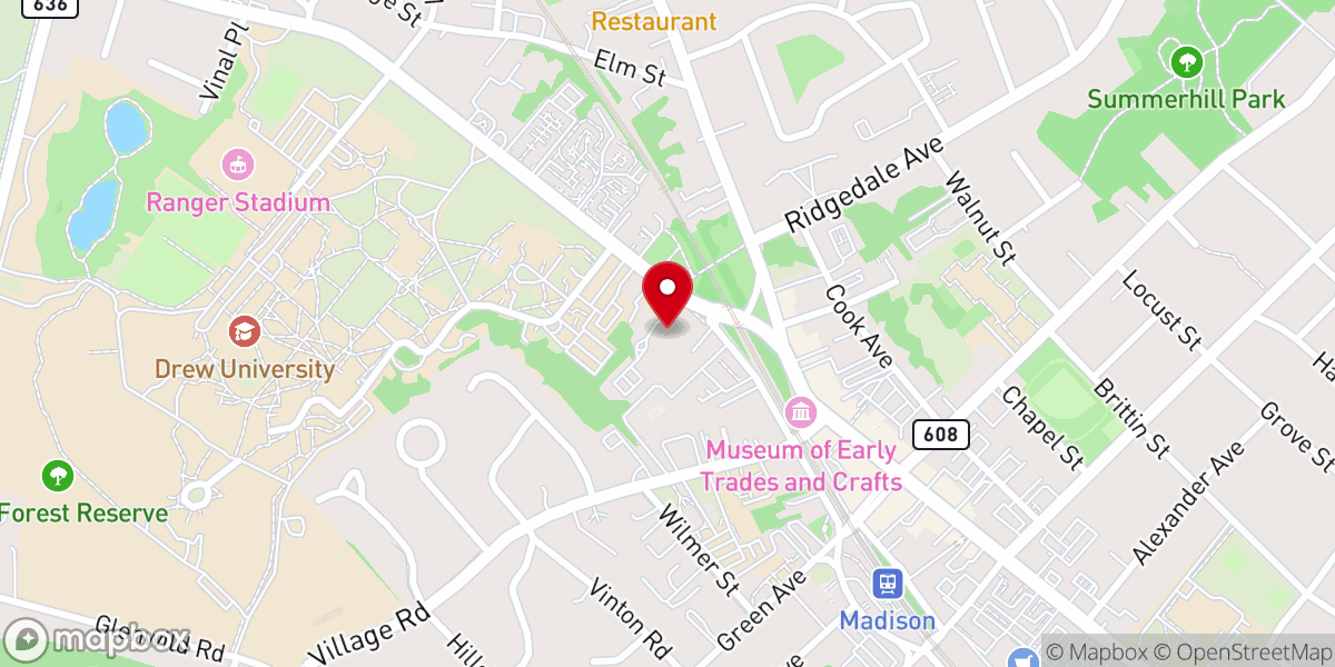 Map showing location of Grace Episcopal Church