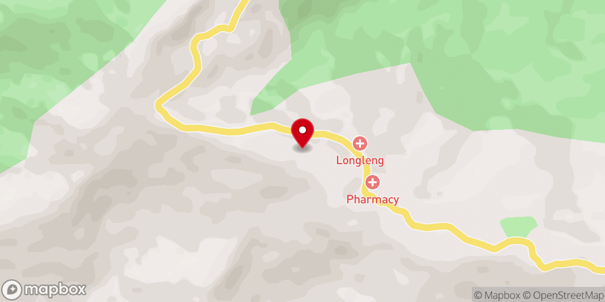 Map showing location of Phom Baptist Christian Association (PBCA) Chapel, Mission Compound Longleng