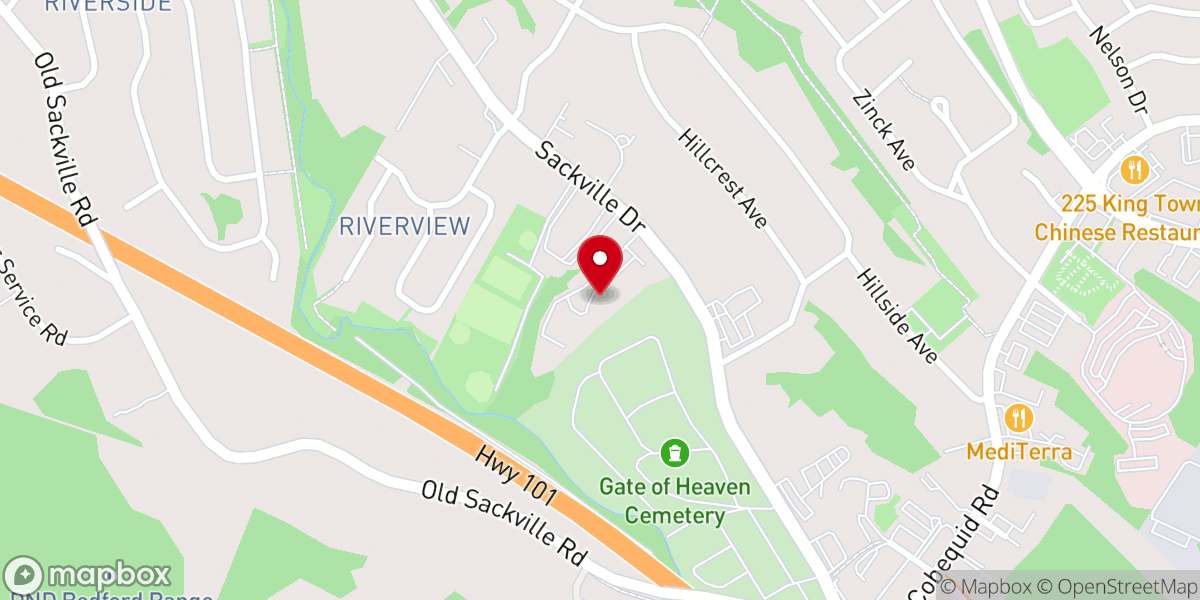 Map showing location of Rock Church