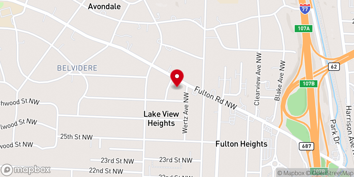 Map showing location of Church of the Covenant