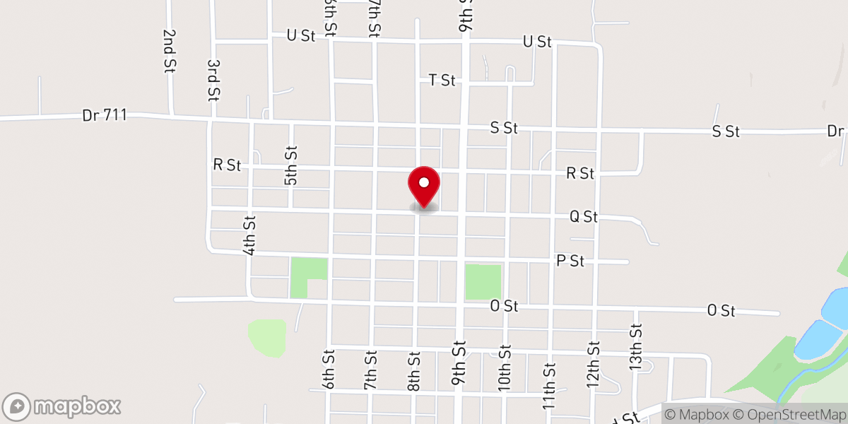 Map showing location of Grace Brethren Church