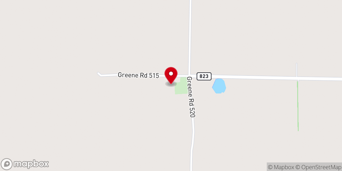 Map showing location of Old Liberty Church
