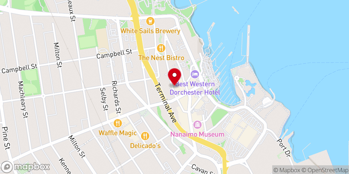 Map showing location of The Old City Station Pub