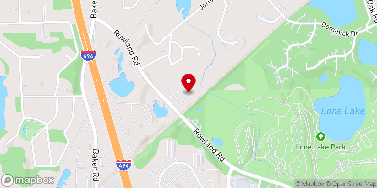 Map showing location of Old Apostolic Lutheran Church of Minnetonka