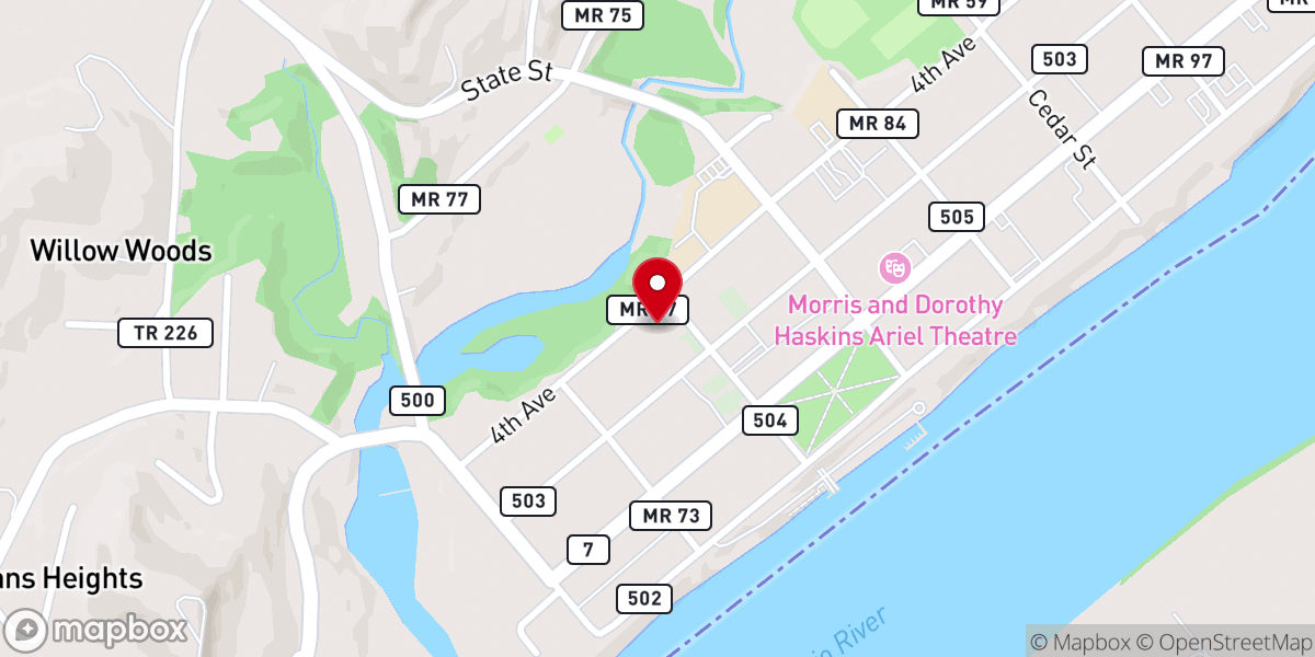 Map showing location of River City Fellowship