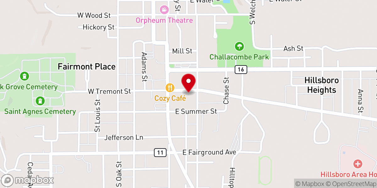 Map showing location of St Agnes Catholic School