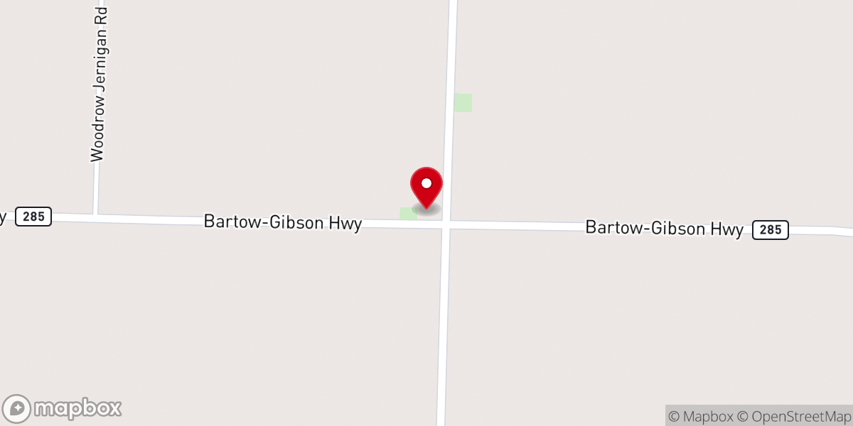 Map showing location of Trinity Crossroads Church