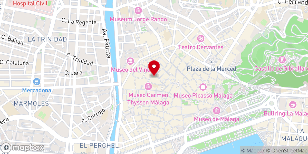 Map showing location of Iglesia de los Santos Mártires Ciriaco y Paula