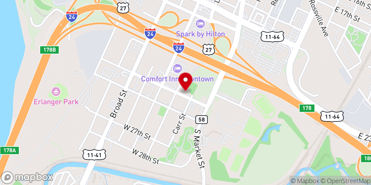 Map showing location of Saint Philip Lutheran Church