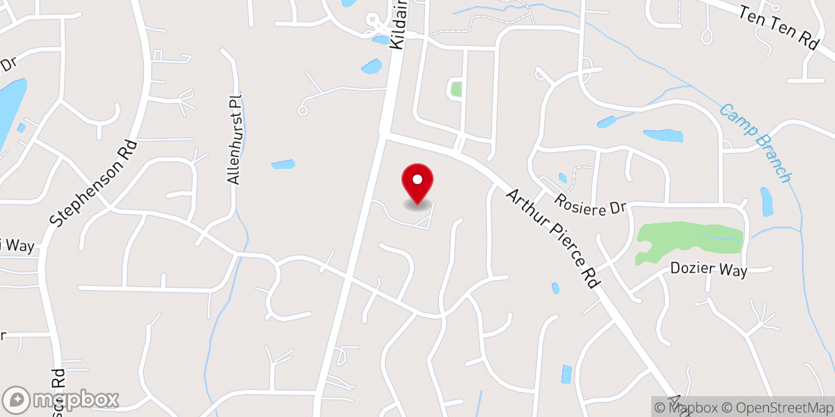 Map showing location of Grace Church Cary
