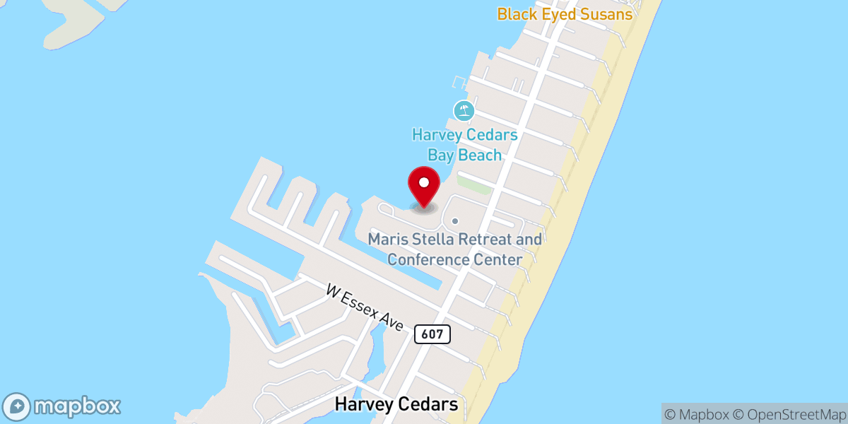 Map showing location of Maris Stella Chapel