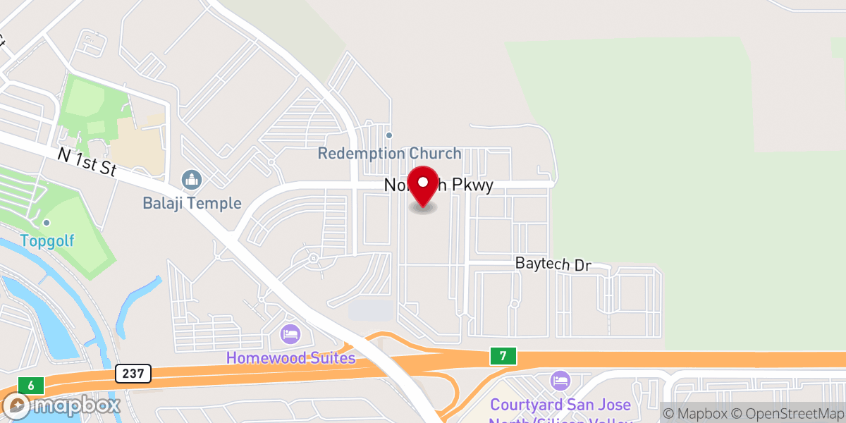 Map showing location of Emmanuel Presbyterian Church