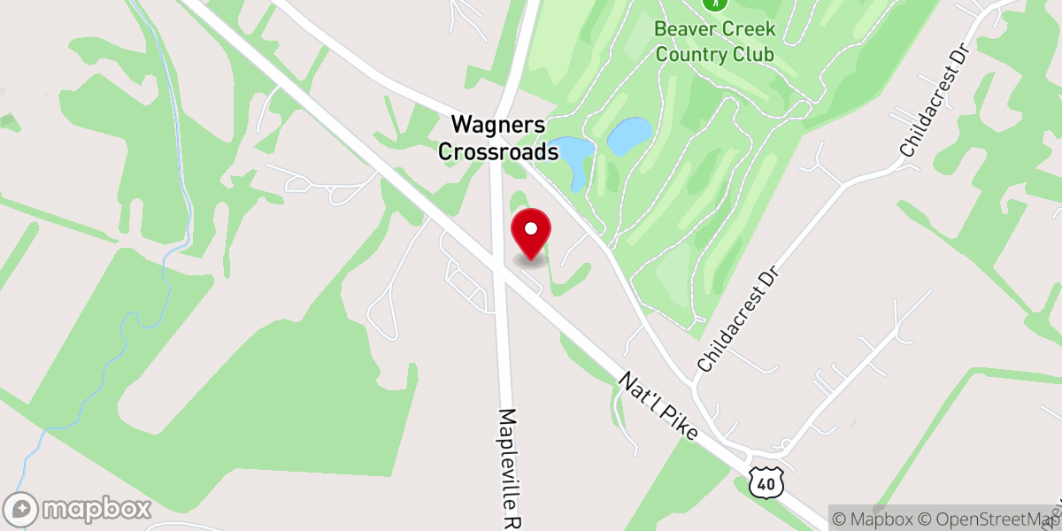 Map showing location of Blue Ridge Baptist Association
