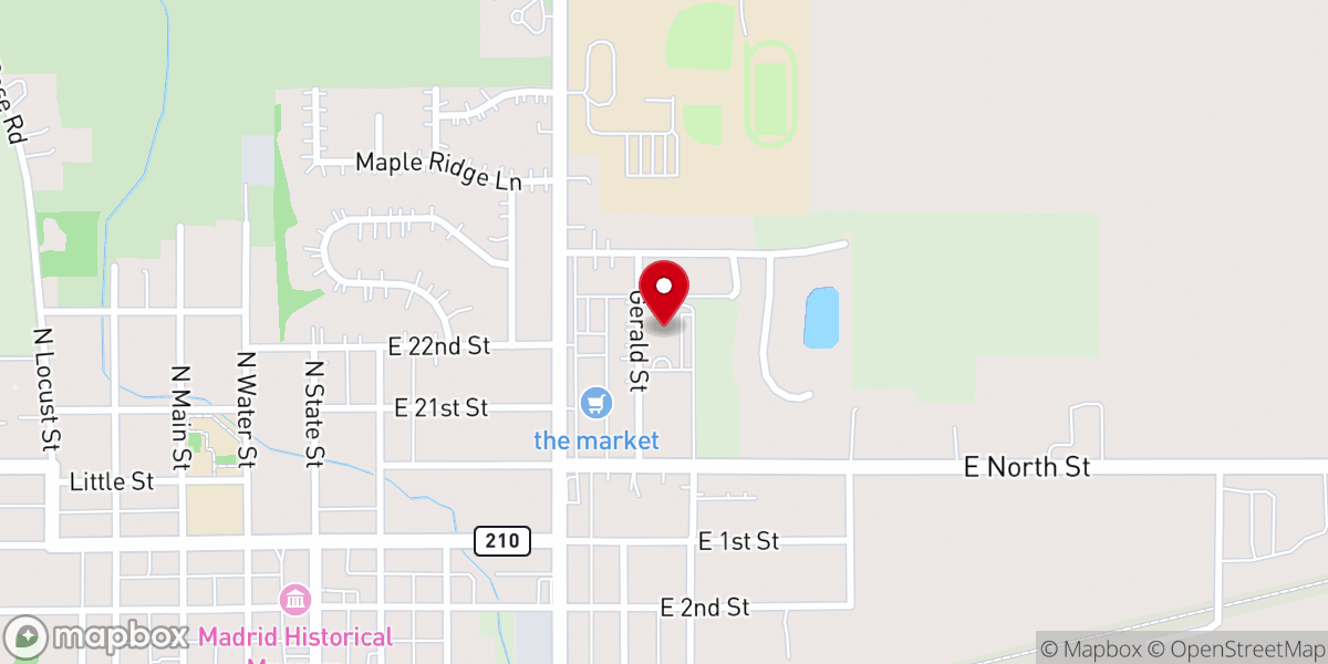 Map showing location of St Malachy's Catholic Church - Ascension Parish