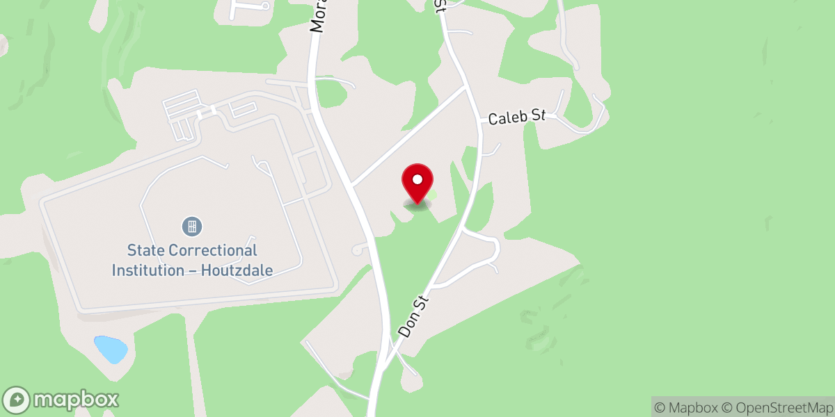 Map showing location of St Barbara Parish, PNCC